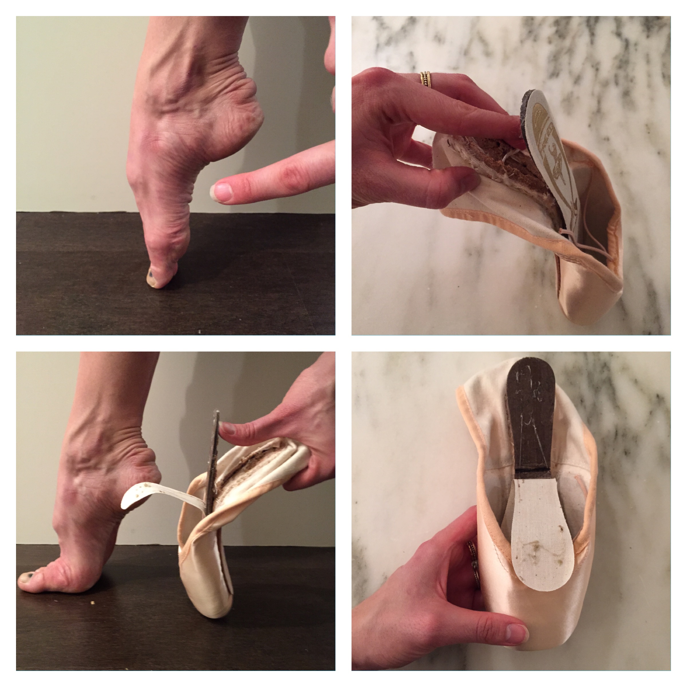 pointe shoes too small