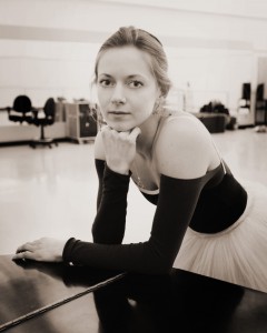 Ballerina in classroom